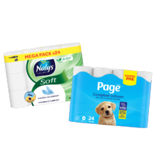 Nalys soft hybrid toiletpapier of Page compleet schoon